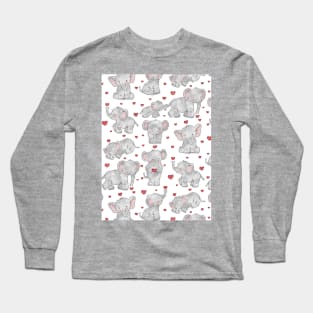 Cute Elephants Long Sleeve T-Shirt